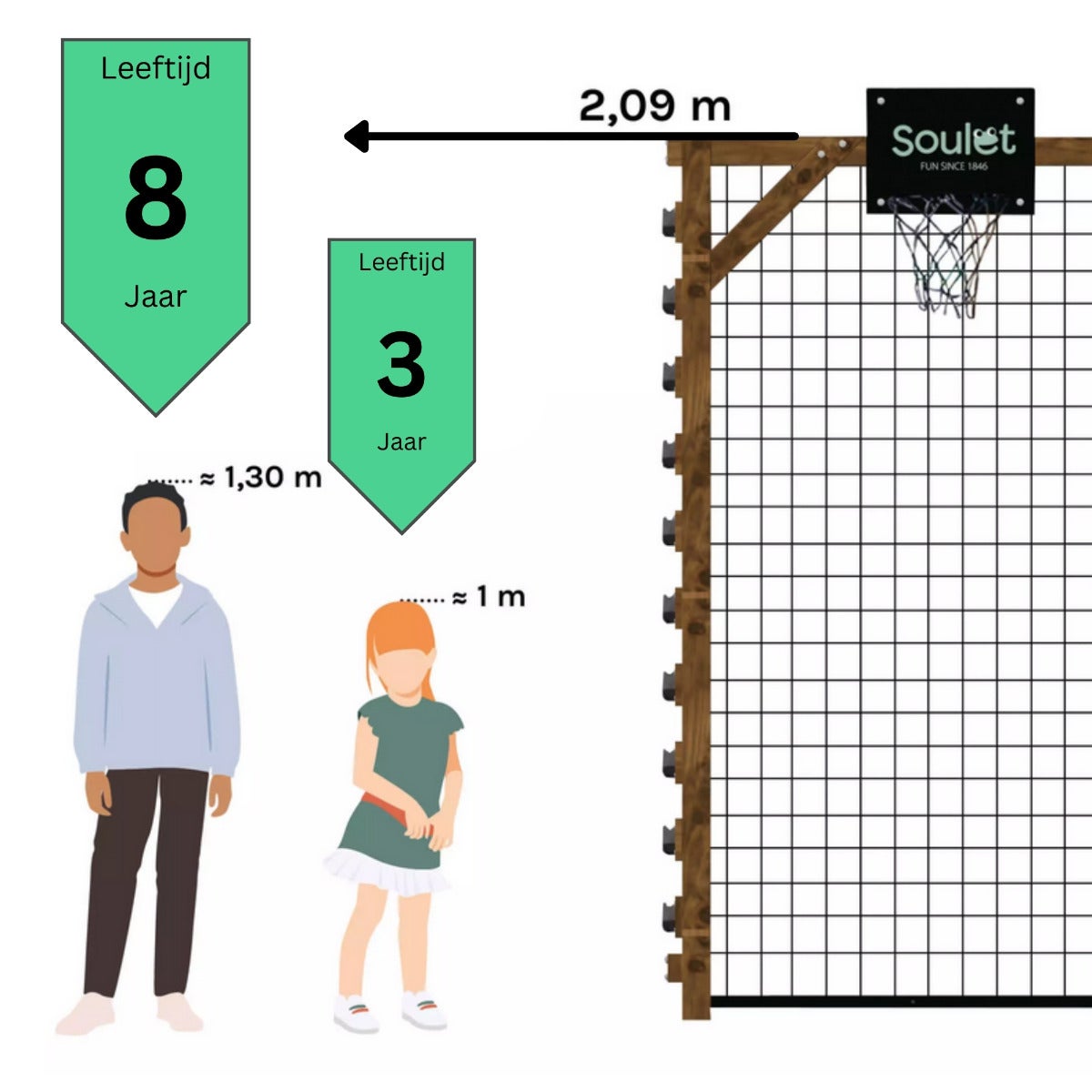 Soulet Multi-Speeltoestel Odin met Klimrek, Monkey Bars, Doel, Basket en Bokszak