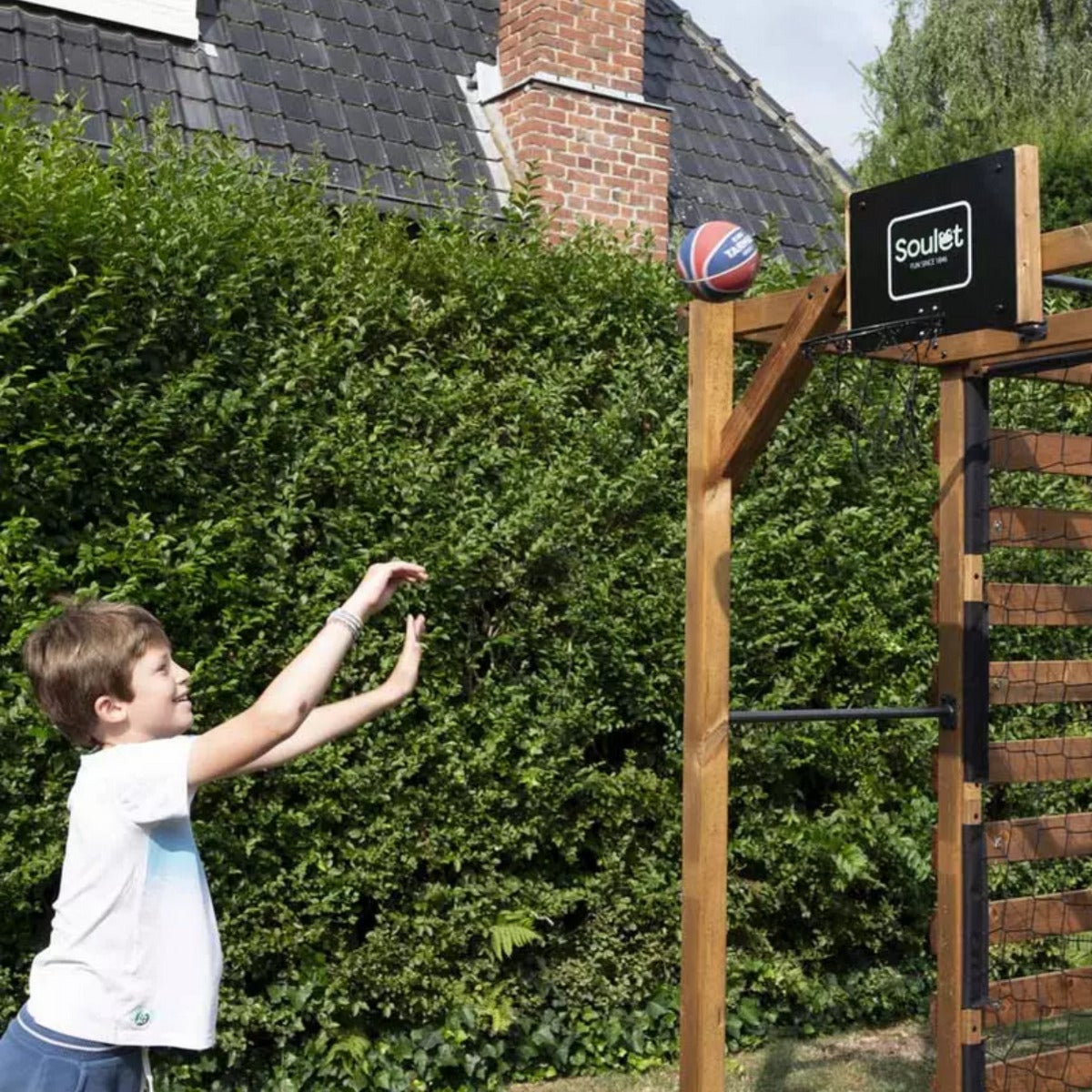 Soulet Multi-Speeltoestel Odin met Klimrek, Monkey Bars, Doel, Basket en Bokszak