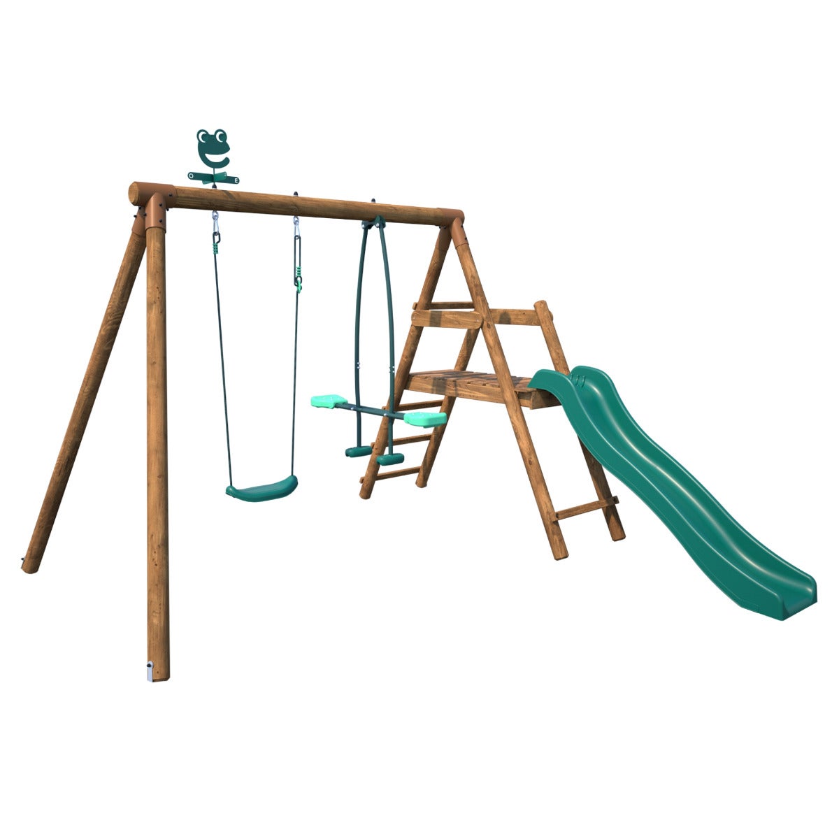 Soulet Speeltoestel Menthe met Glijbaan, Enkele Schommel en Wip