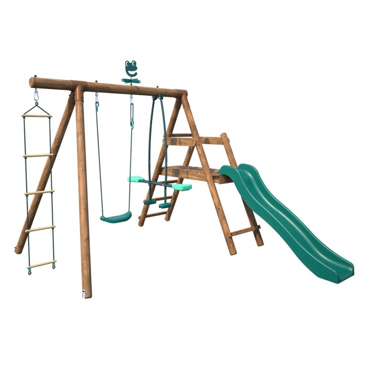 Soulet Speeltoestel Murier met Glijbaan, Schommel, Wip en Touwladder