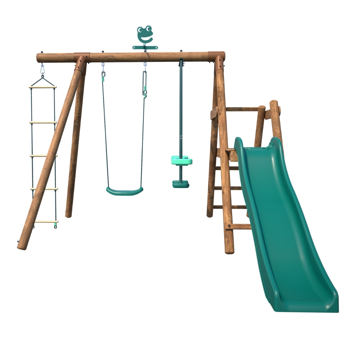 Soulet Speeltoestel Murier met Glijbaan, Schommel, Wip en Touwladder