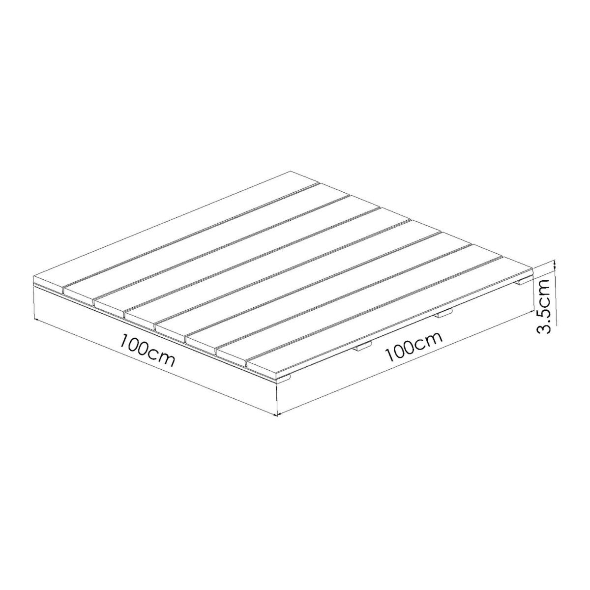 Terrastegel Julia 100 x 100 cm