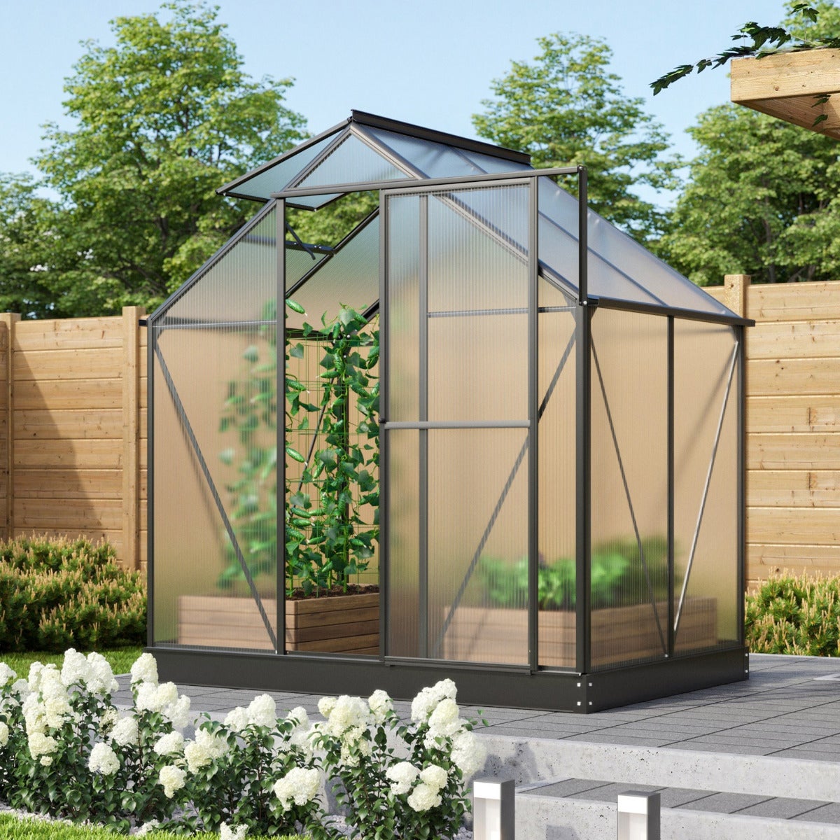 Vitavia Tuinkas Triton 2500 Aluminium Zwart 2,5 m²