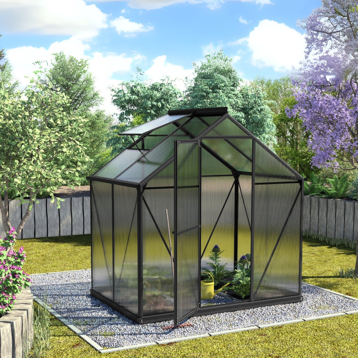 Vitavia Tuinkas Triton 2500 Aluminium Zwart 2,5 m²