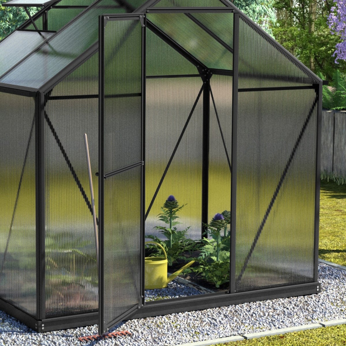 Vitavia Tuinkas Triton 2500 Aluminium Zwart 2,5 m²