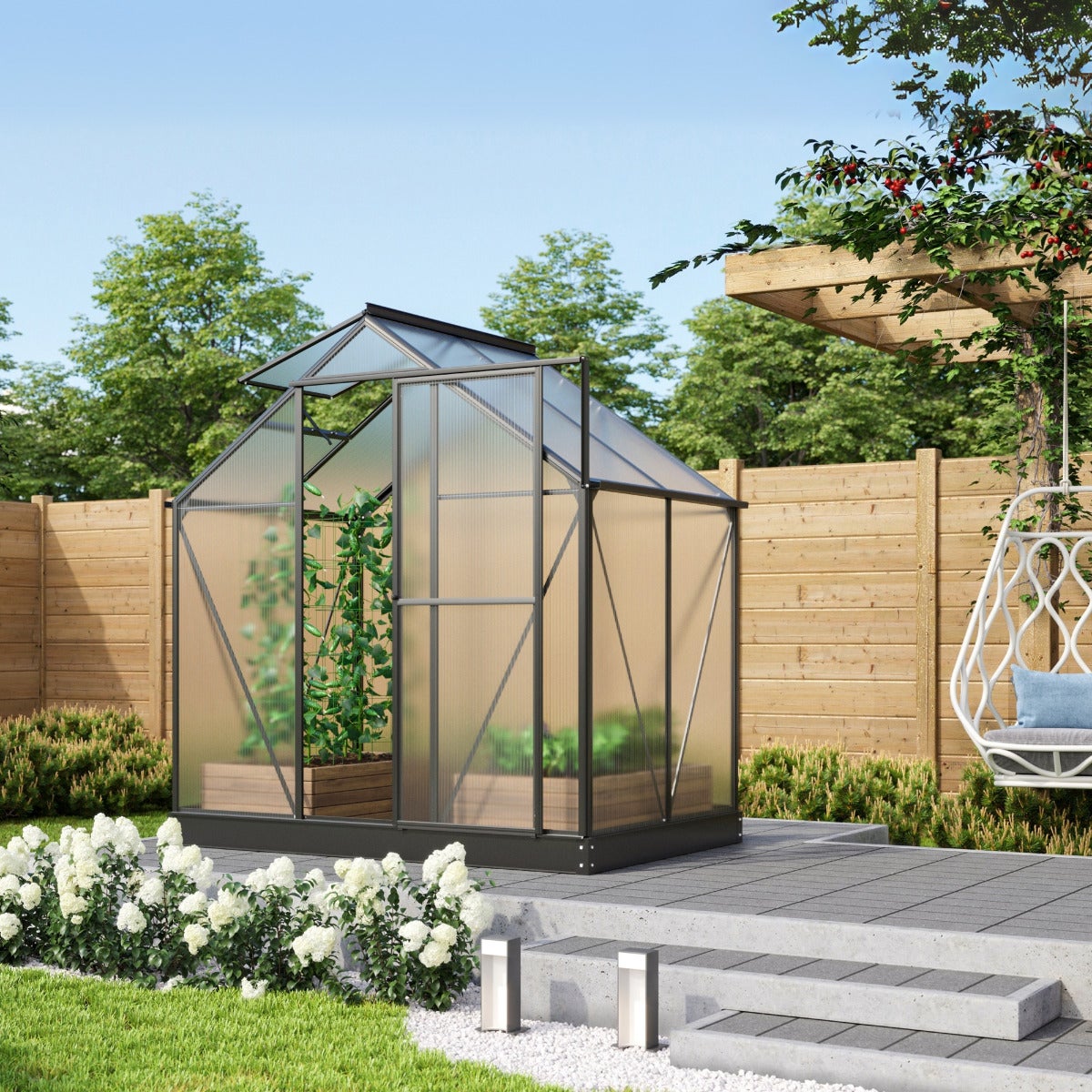 Vitavia Tuinkas Triton 2500 Aluminium Zwart 2,5 m²