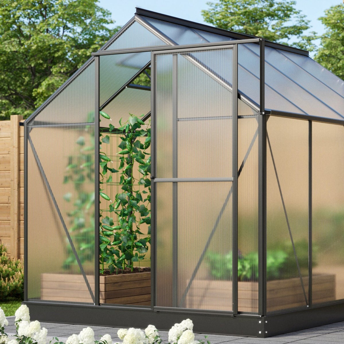 Vitavia Tuinkas Triton 5000 Aluminium Zwart 5 m²