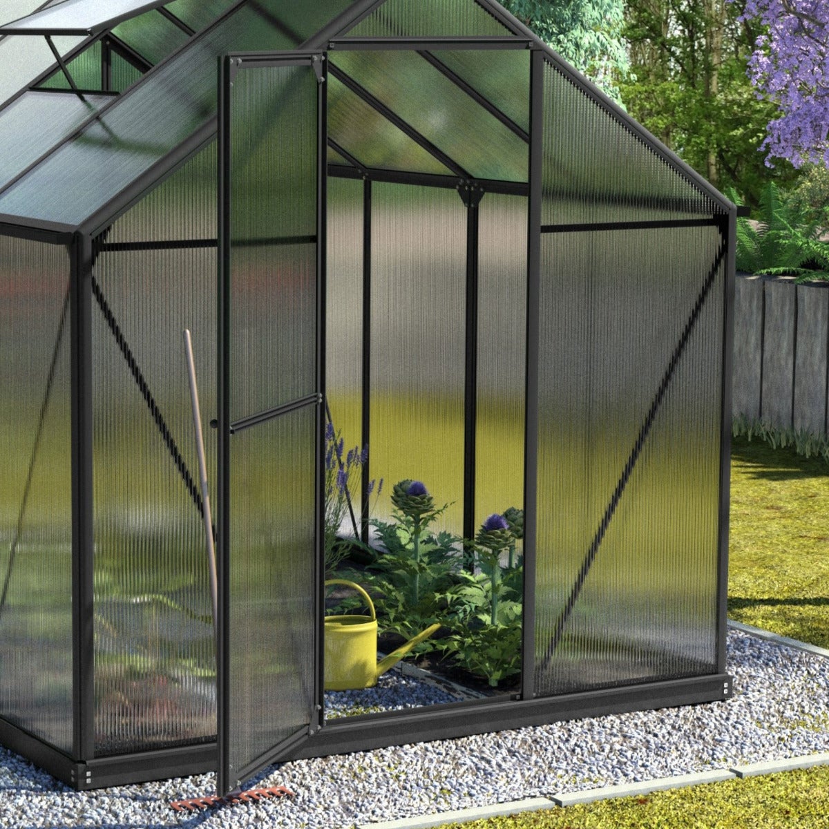 Vitavia Tuinkas Triton 5000 Aluminium Zwart 5 m²