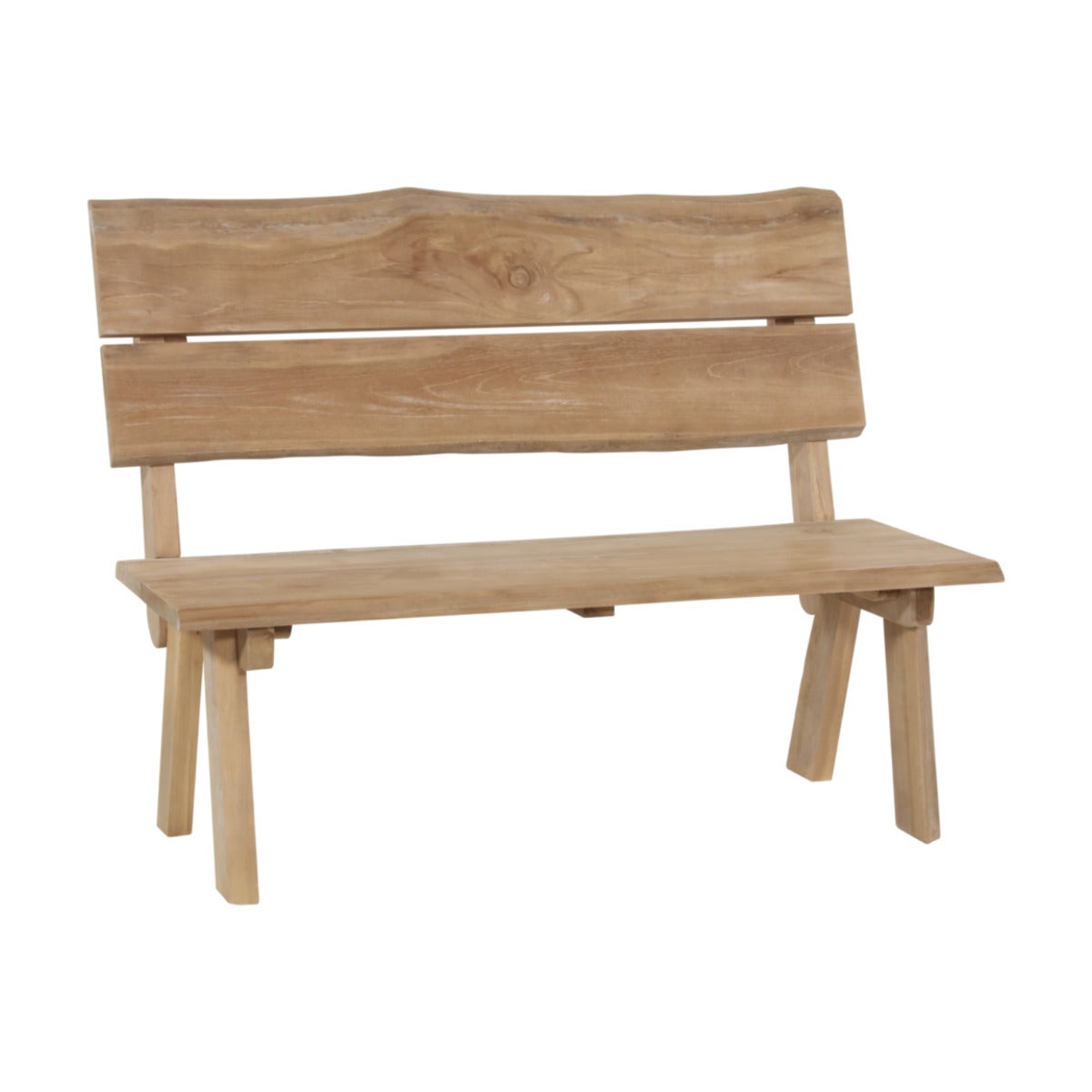 Tuinbank Boomstam 2-zits Teakhout 130 cm