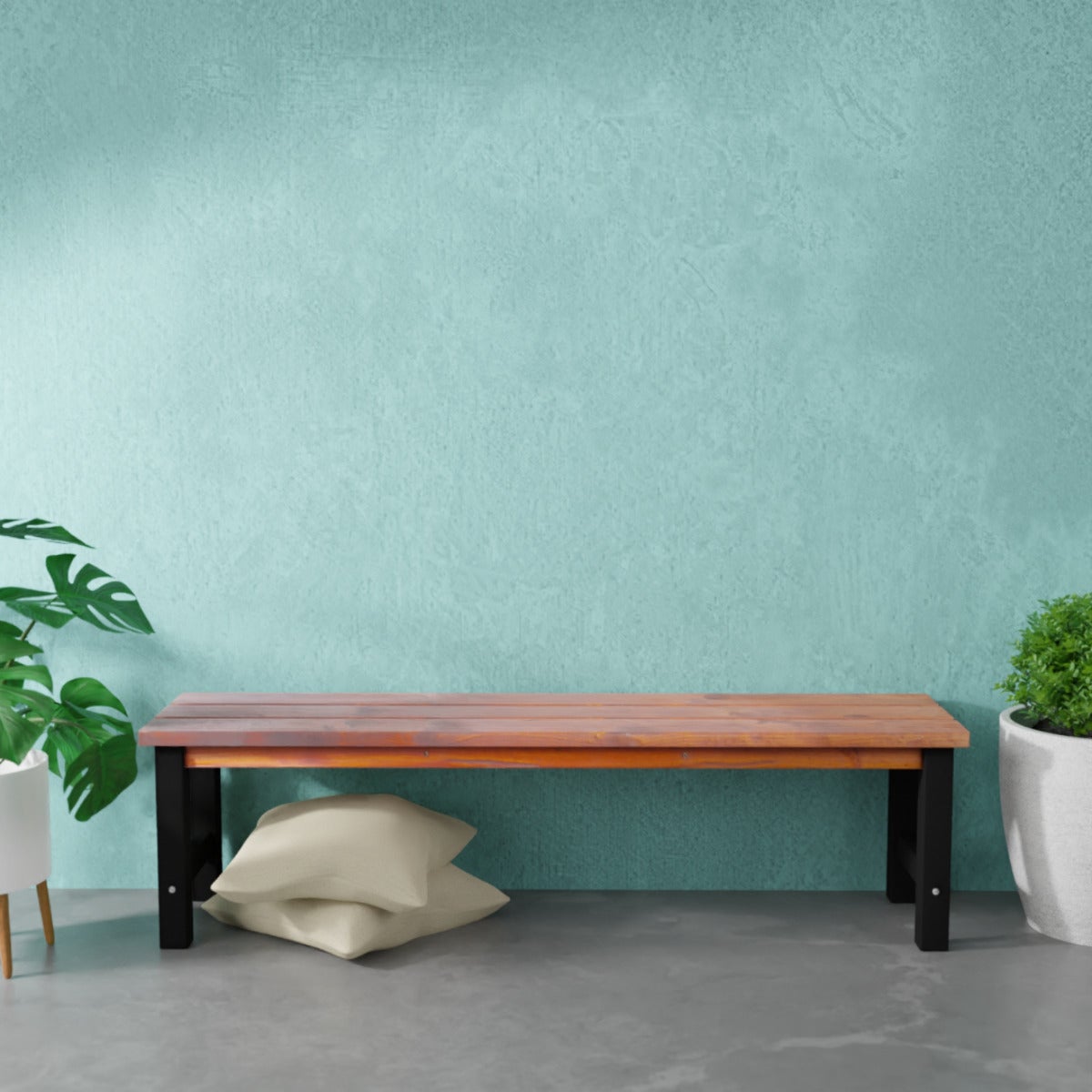 Tuinbank Romo Zwart/Bruin 150cm