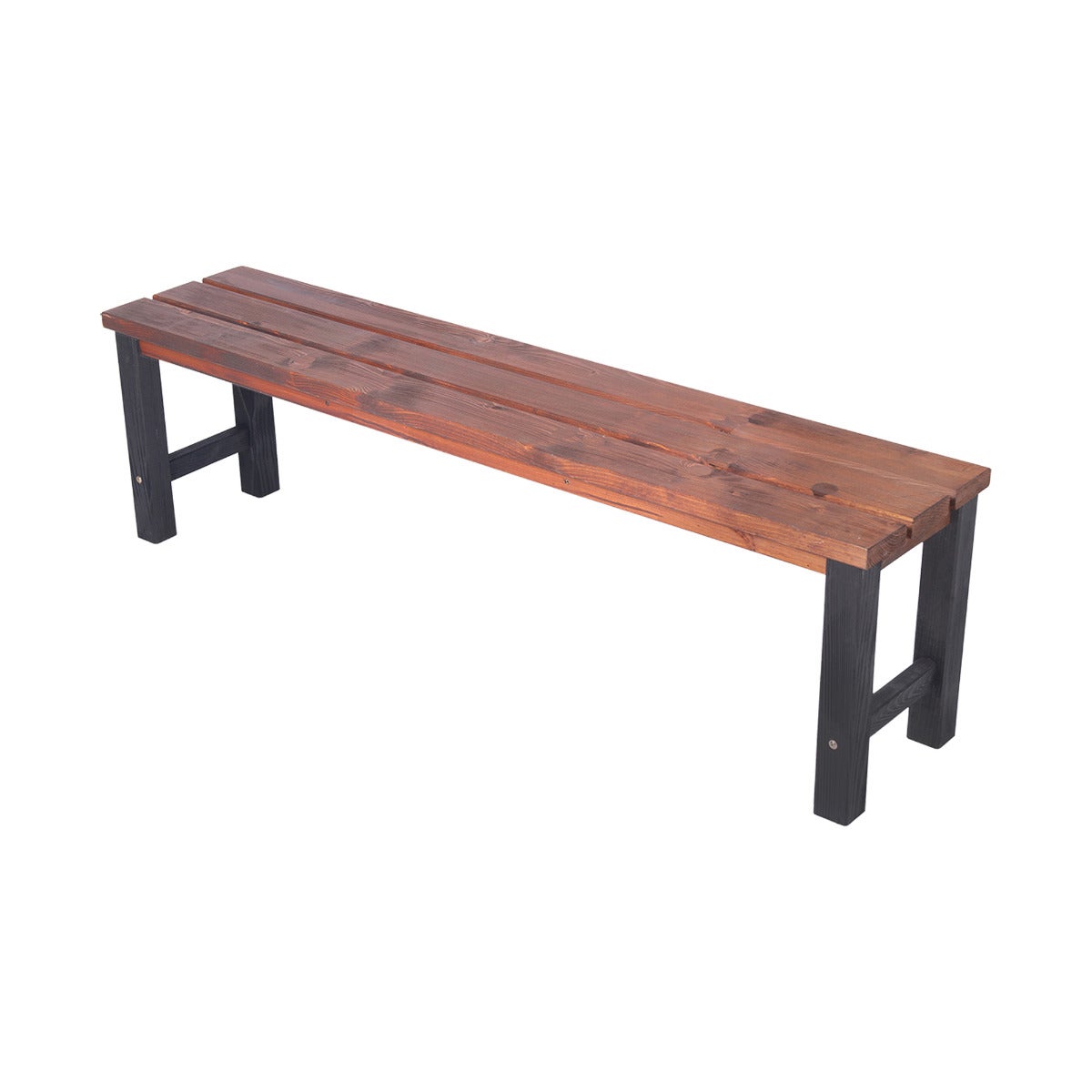 Tuinbank Romo Zwart/Bruin 150cm