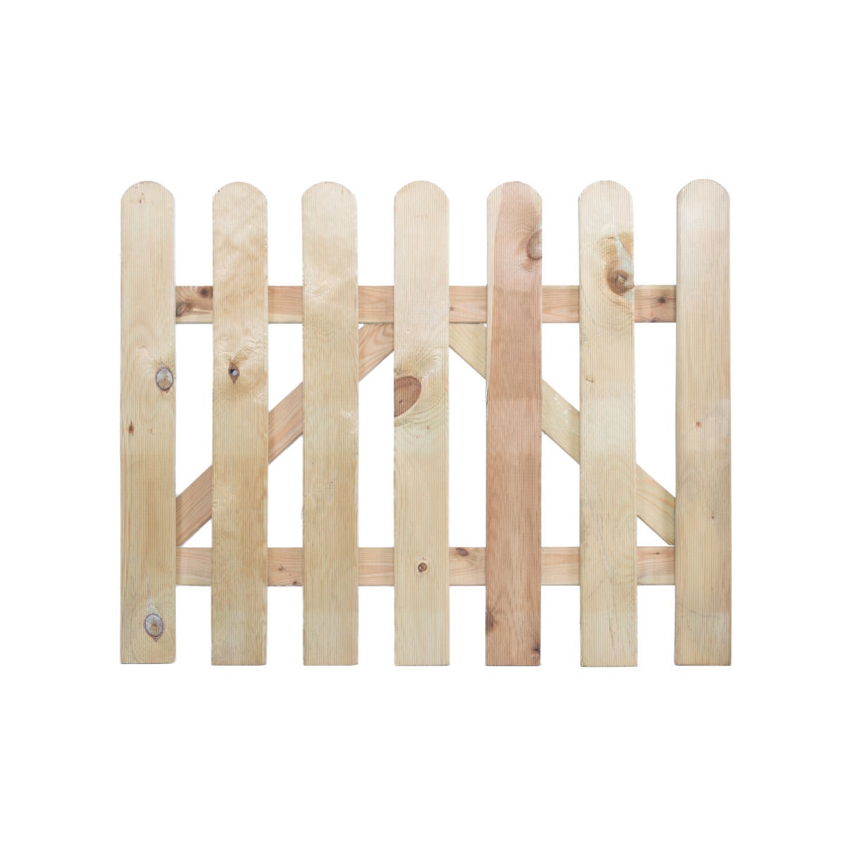 Tuinhekdeur Recht Geimpregneerd Grenen Hout 100 x 80 cm