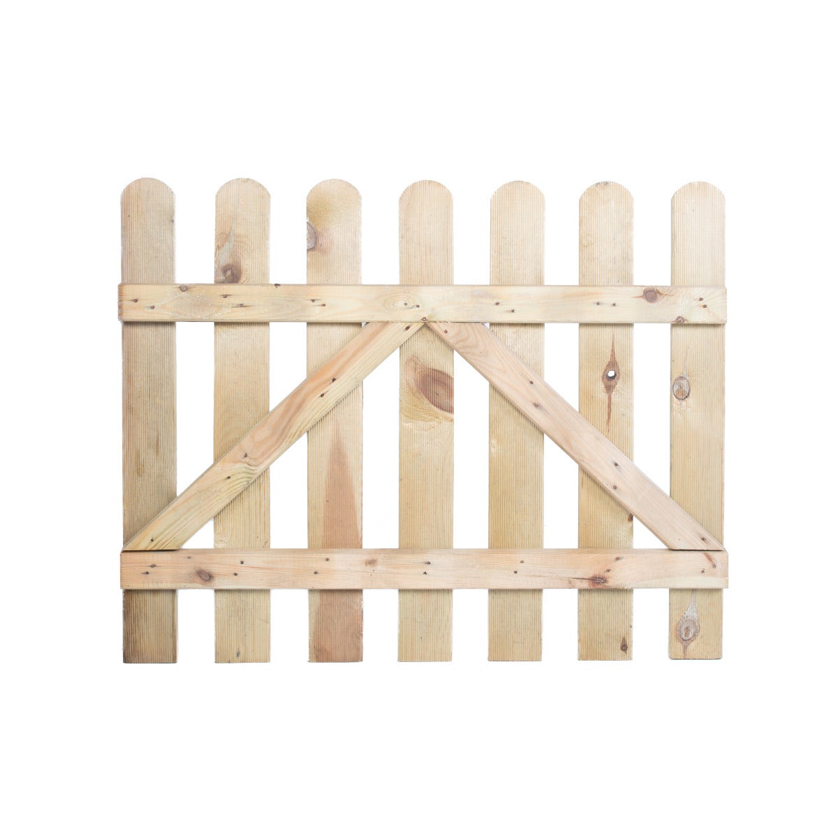 Tuinhekdeur Recht Geimpregneerd Grenen Hout 100 x 80 cm