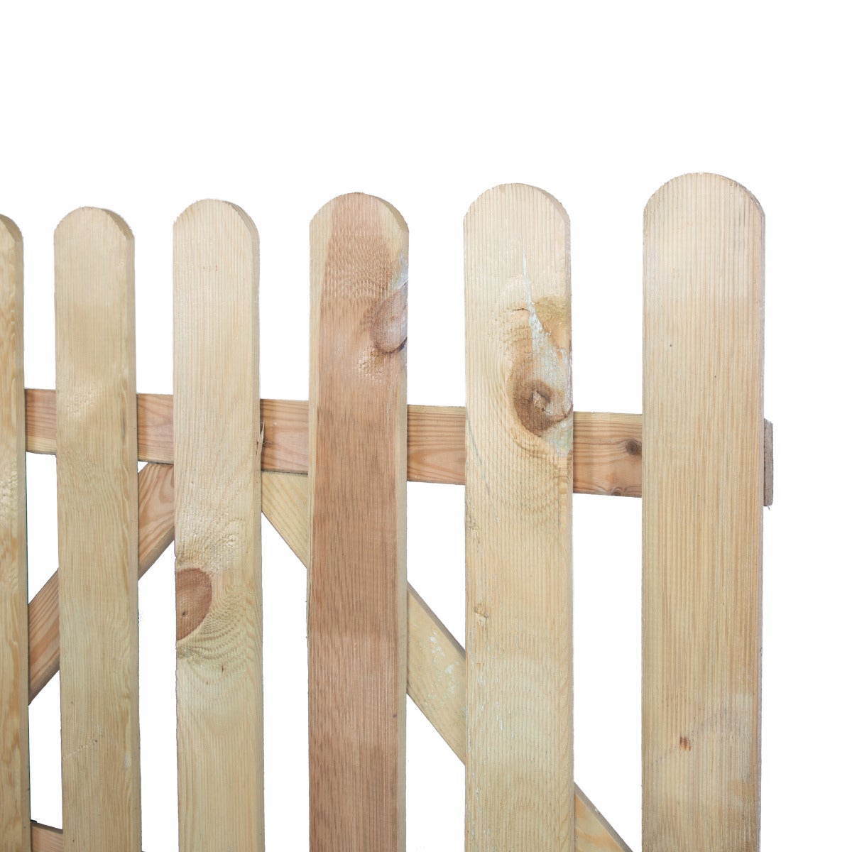 Tuinhekdeur Recht Geimpregneerd Grenen Hout 100 x 80 cm