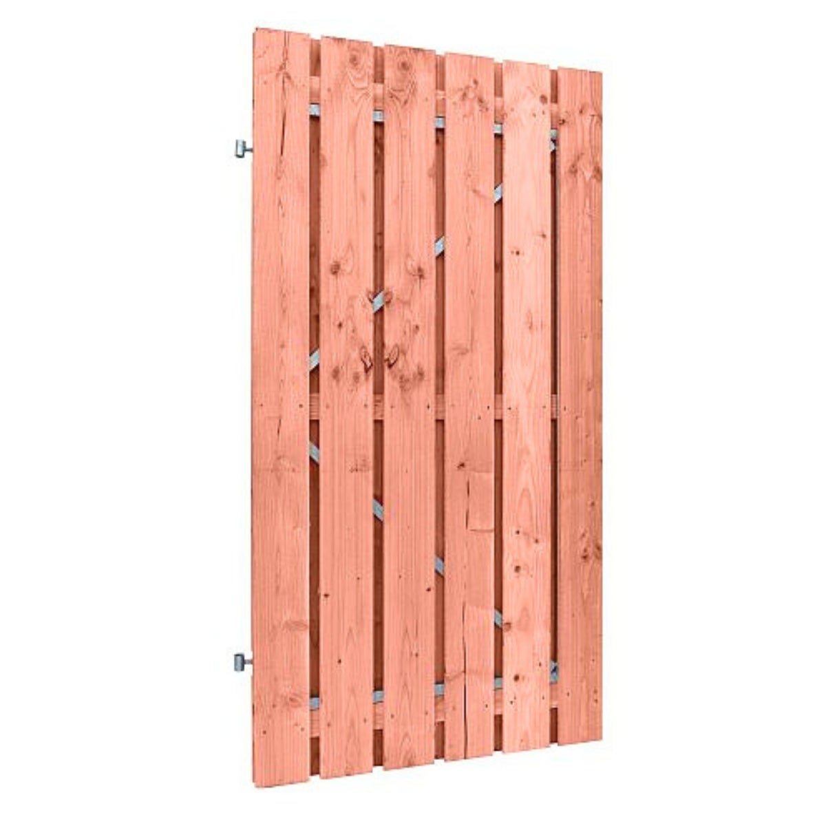 Tuinpoort Douglas 100x195cm met IJzeren Frame en Inbouwslot