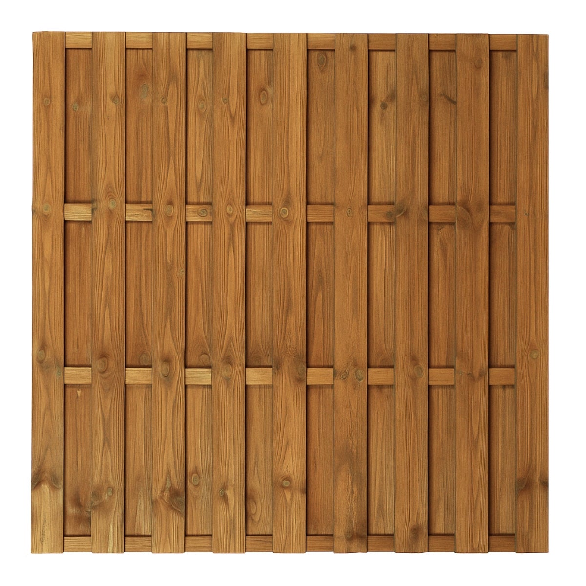 Tuinscherm Recht Bruin Budget Geniet Geimpregneerd Grenen 180 x 180 cm