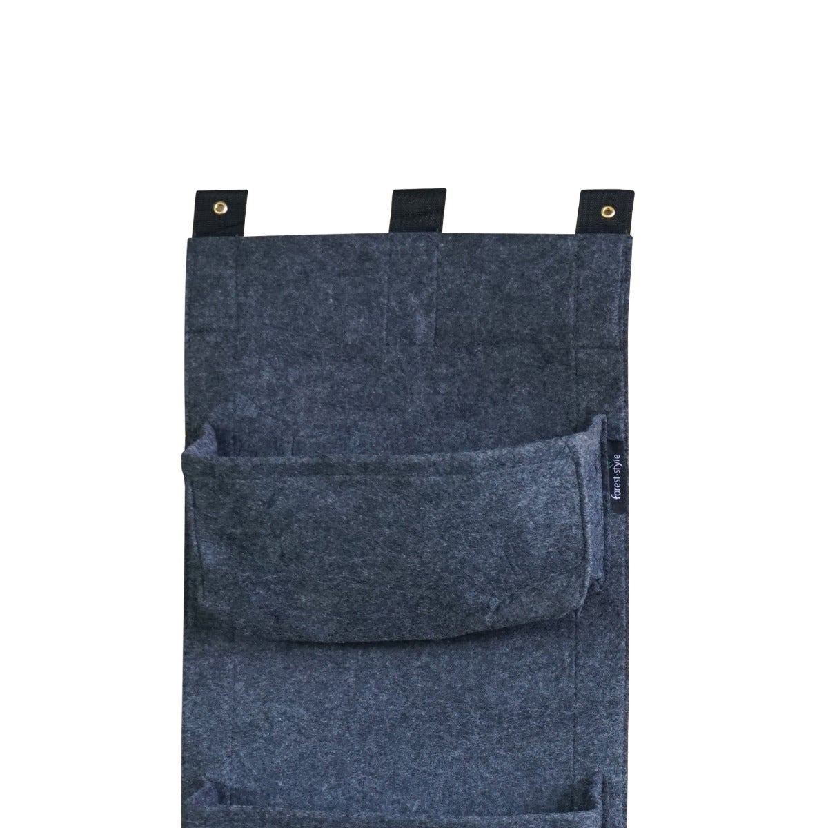 Verticaal Hangende Plantenzak met 4 Vakken Grijs 100 x 30 cm