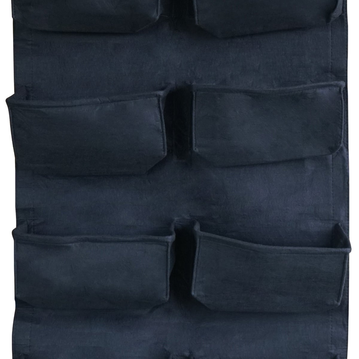 Verticaal Hangende Plantenzak met 8 Vakken Zwart 100 x 60 cm