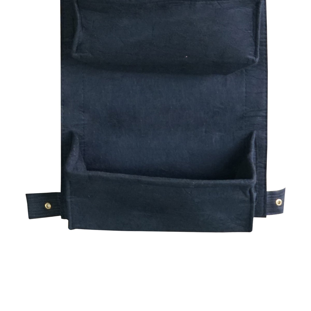 Verticaal Hangende Plantenzak met 4 Vakken Zwart 100 x 30 cm