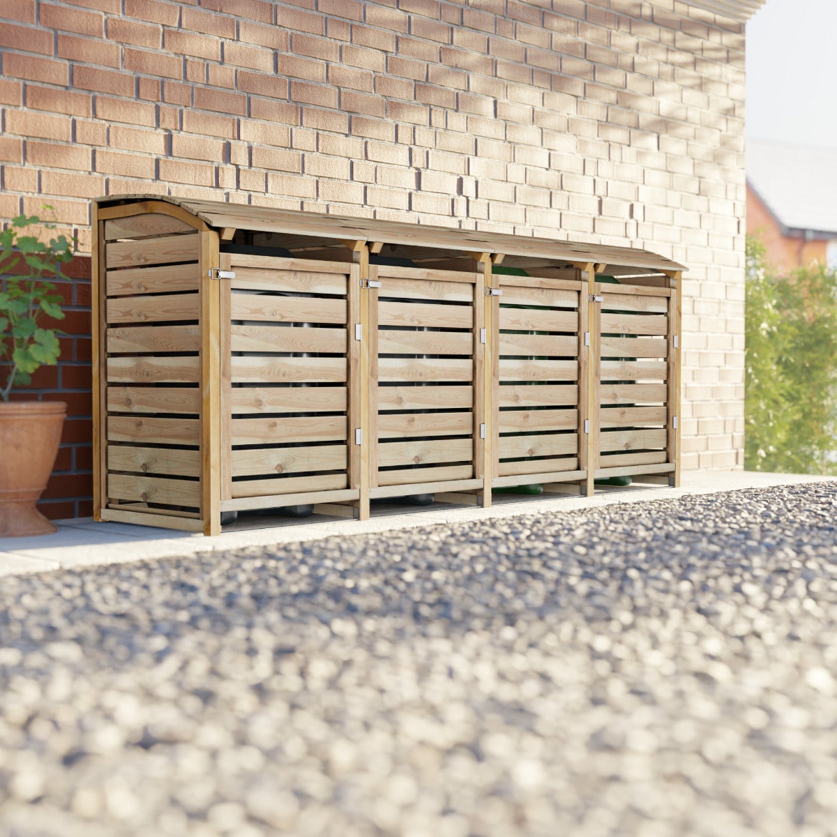 Vierdubbele Container Ombouw Geïmpregneerd Grenen Hout