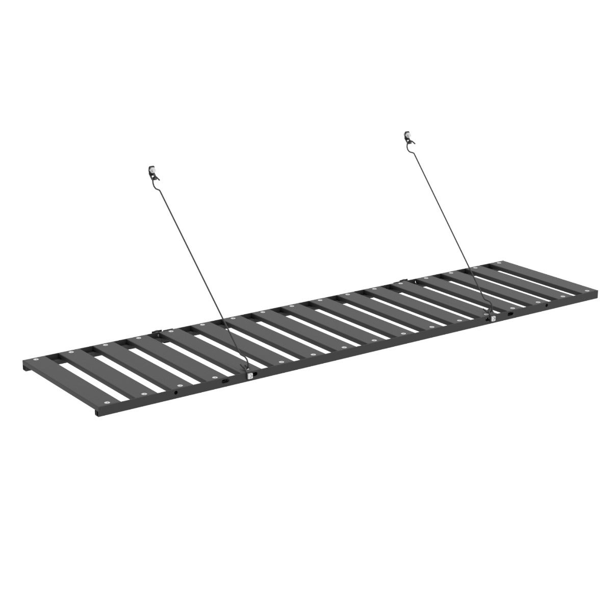 Aluminium Opklapbare Kweekplank Zwart 120 x 31 cm - Uitbreiding Triton Tuinkas