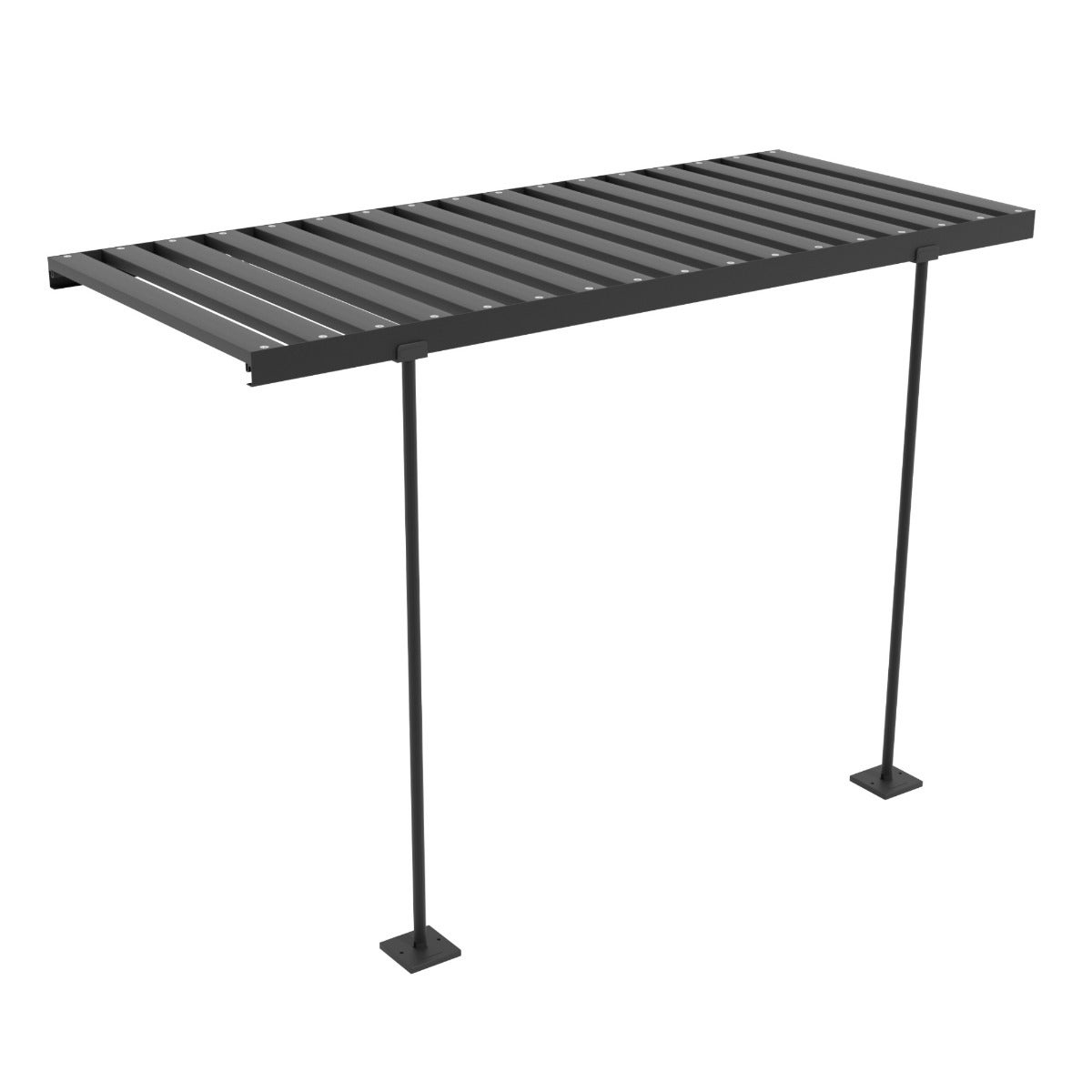 Opklapbare Kweektafel Aluminium Zwart 120 x 56 x 81 cm - Uitbreiding Triton Tuinkas