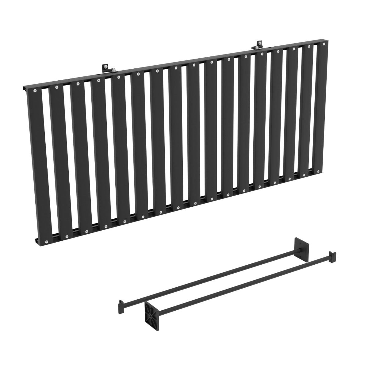 Opklapbare Kweektafel Aluminium Zwart 120 x 56 x 81 cm - Uitbreiding Triton Tuinkas