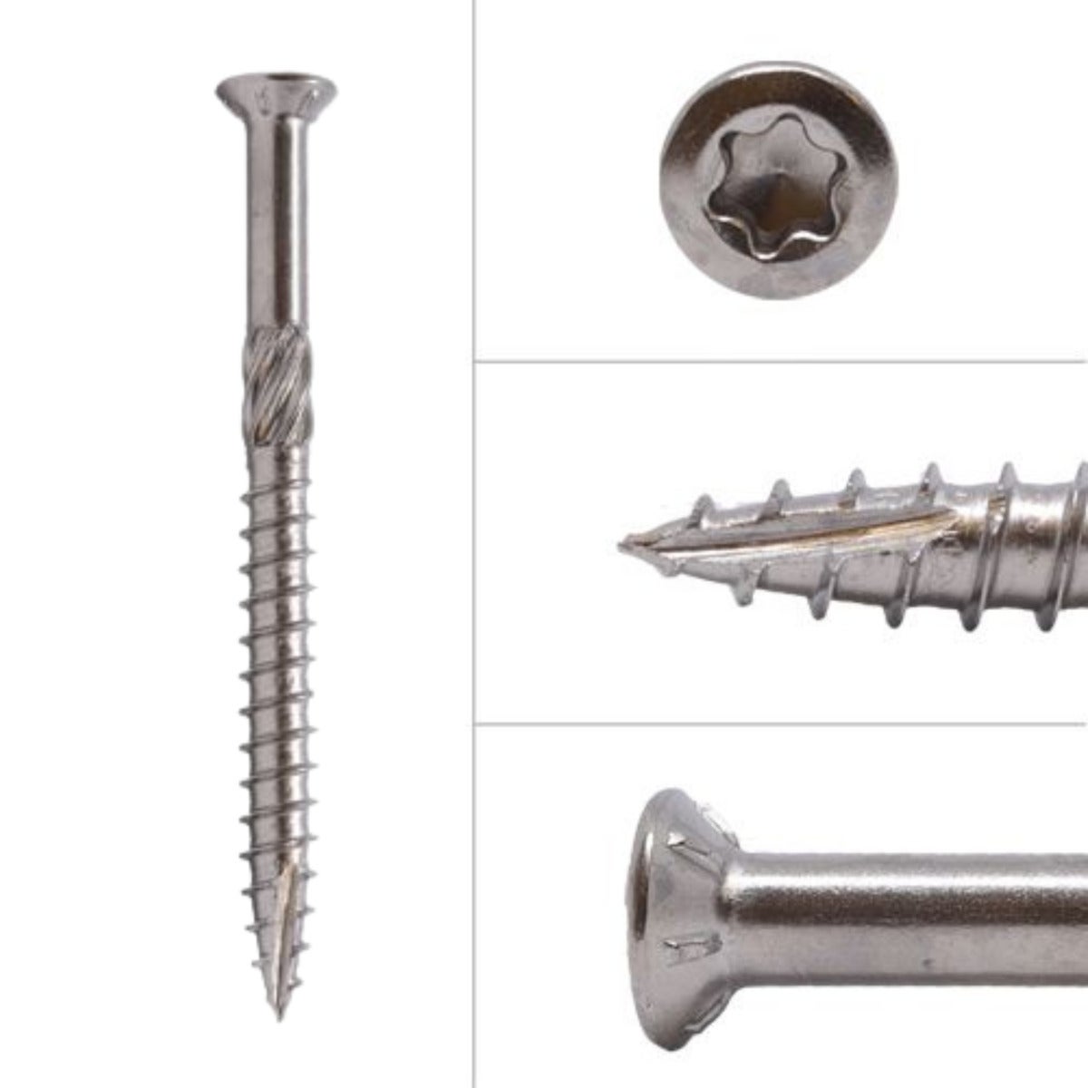 Vlonderschroeven RVS 410 5 x 60 mm Torx 25 met snijpunt - Doos 100 Stuks