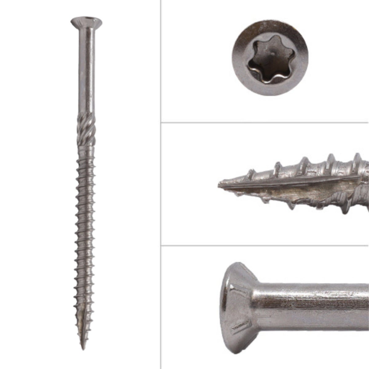 Vlonderschroeven RVS 410 5 x 80 mm Torx 25 met snijpunt - Doos 200 Stuks