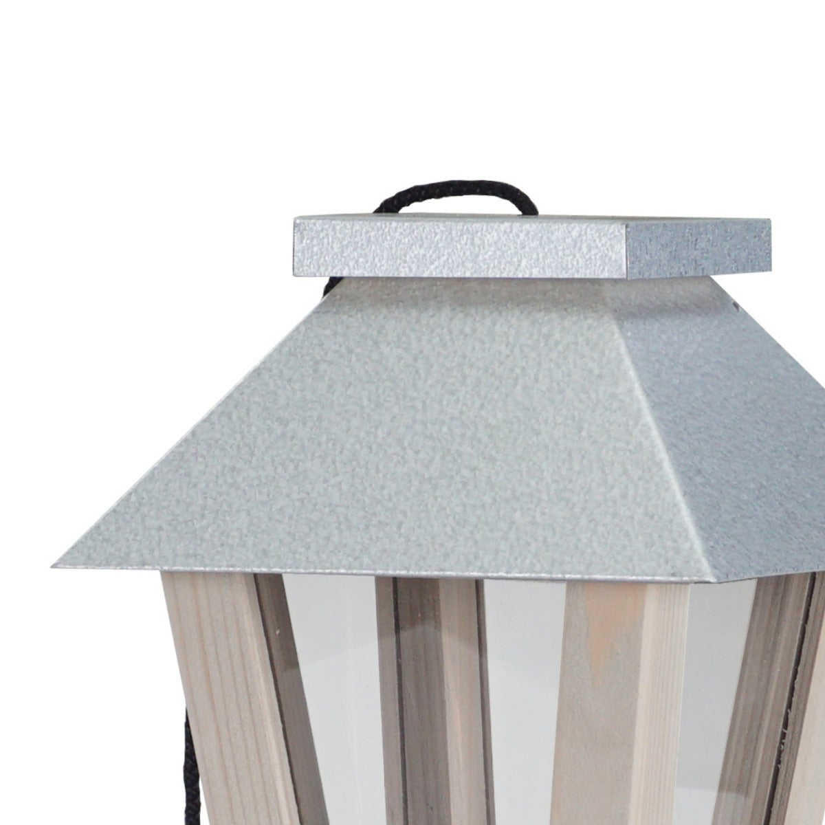 Vogelvoederhuis Hangend met Zinken Dak en Ophangkoord – Grey Wash