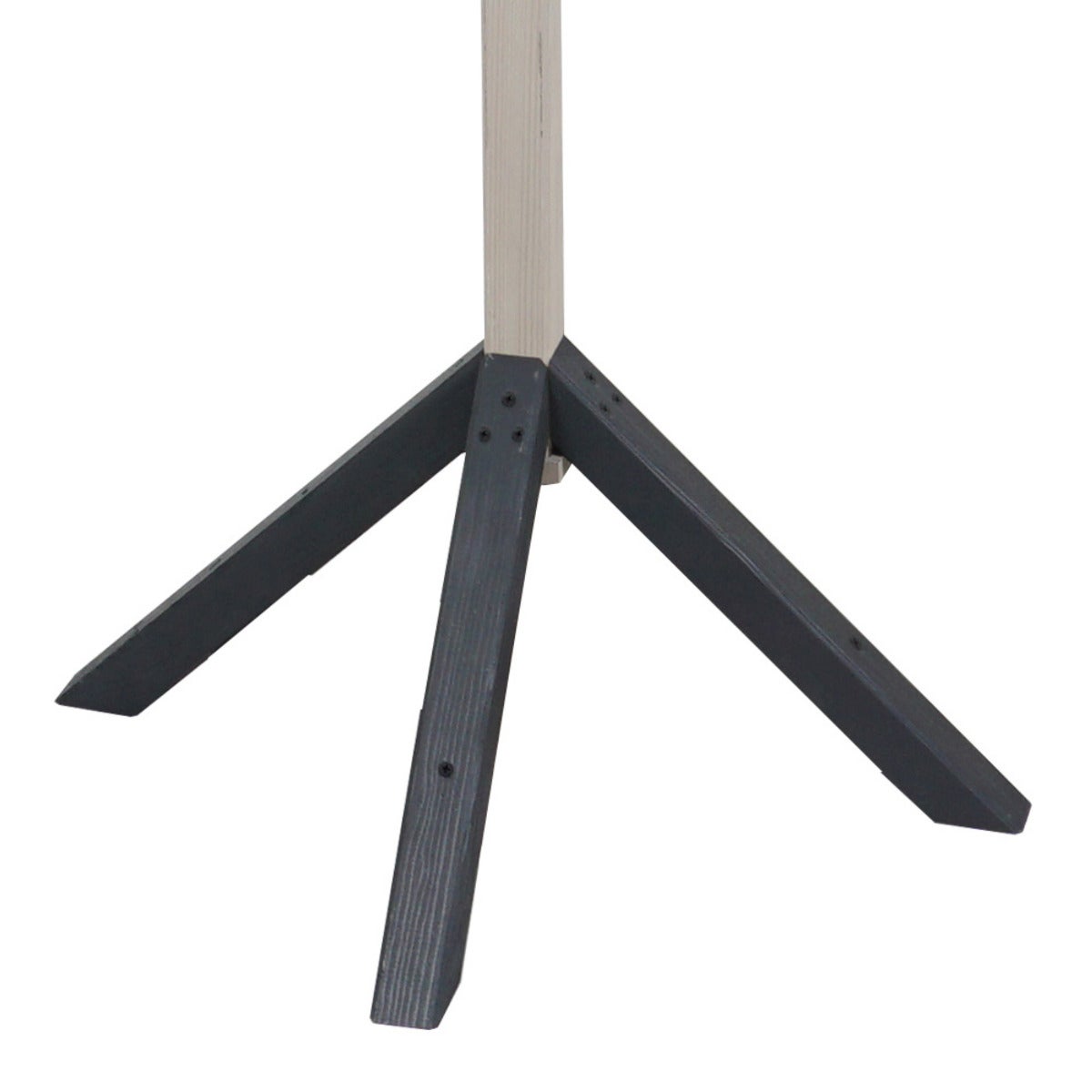 Vogelvoederhuis Grey Wash met Paal en Antraciet Latten Dak – Apex Design