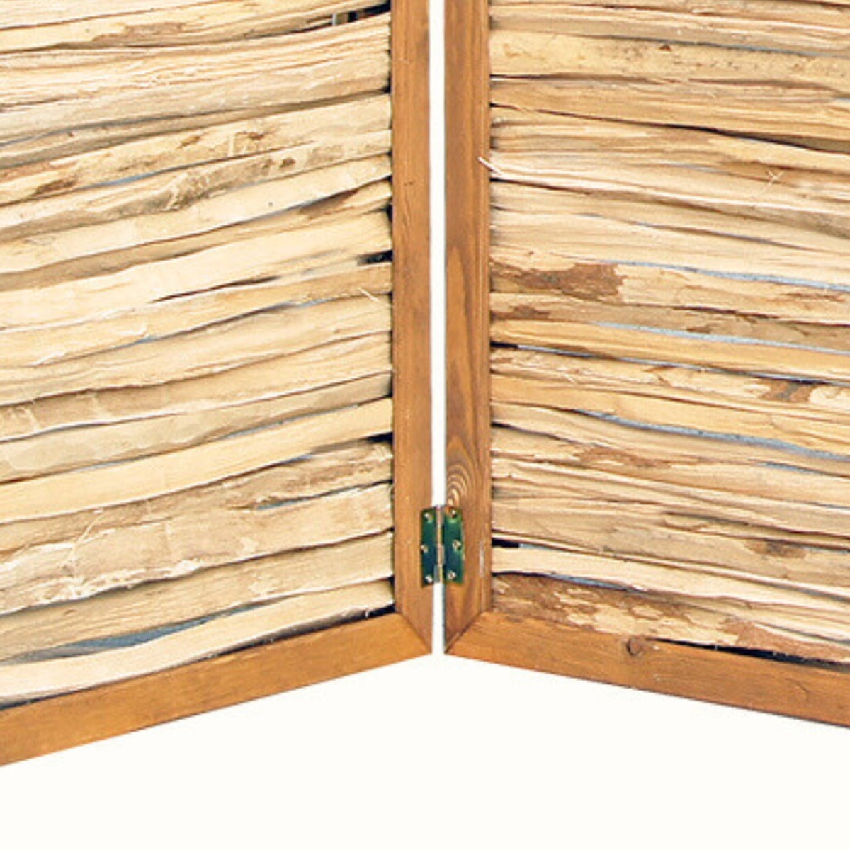 Vouwbaar Tuinscherm Hazelaarhout in Frame 3-Delig 180 x 180 cm