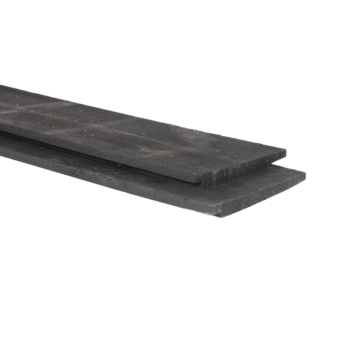 Zweeds Rabat Zwart - Ruwe Zijde Geschaafd Naaldhout 1/2.4 x 19.5 x 200 cm